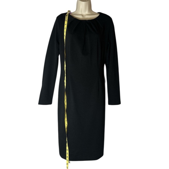 Chadwicks Elegant Black Round Neck Sheath Dress - Picture 6 of 8
